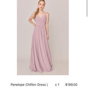 Revelry Pink Spaghetti Strap Sleeveless Gown